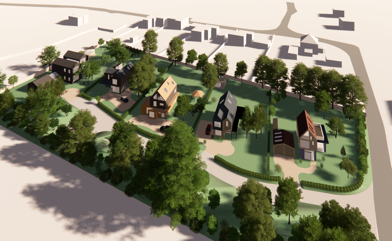 3d Visualisation of self build plots near Cantebury